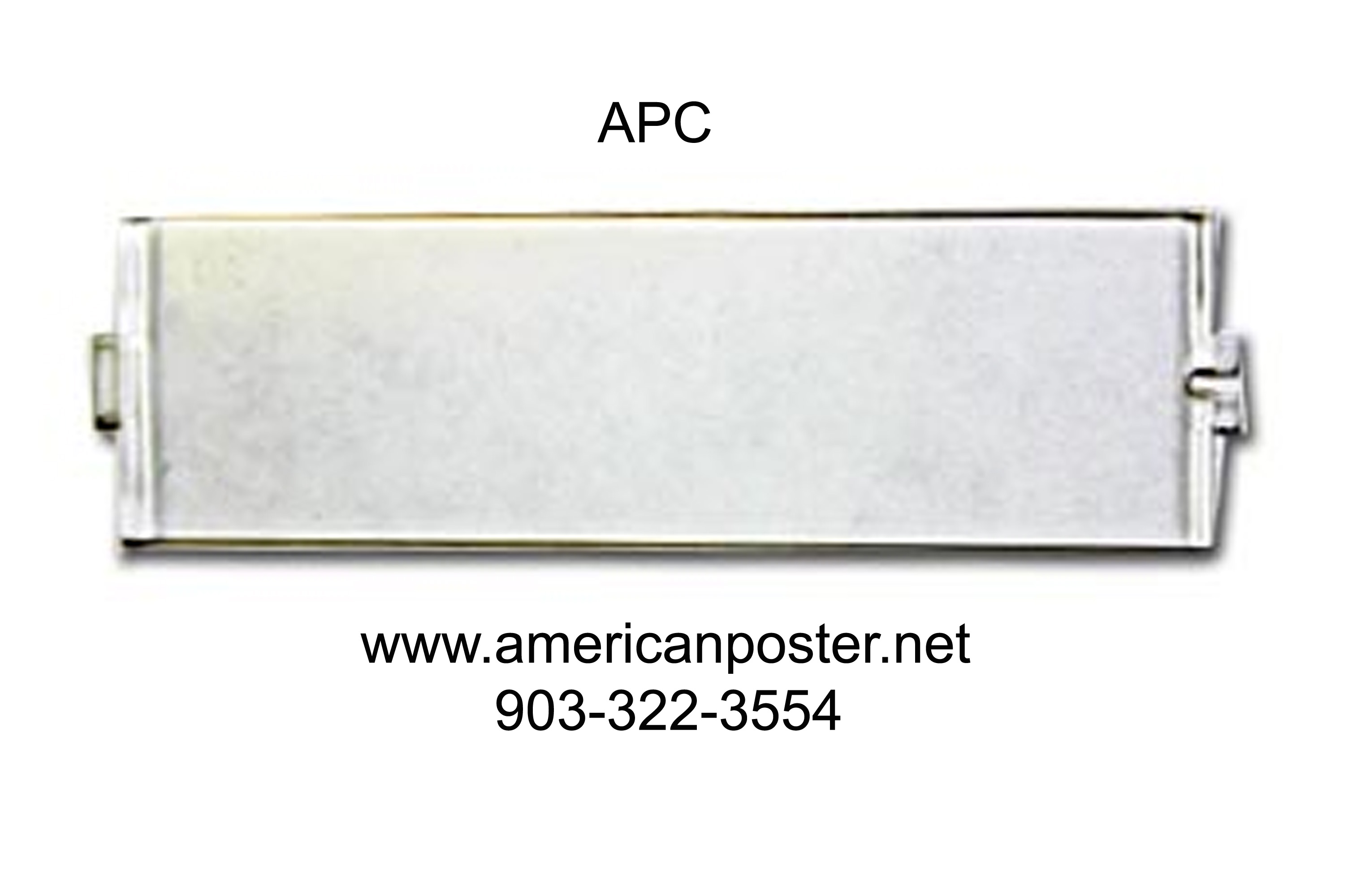 8101P AREA CODE CARD RETAINER PLASTIC (MOLDED)